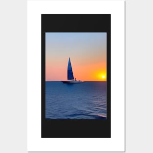 WATERY SUNSET Posters and Art
